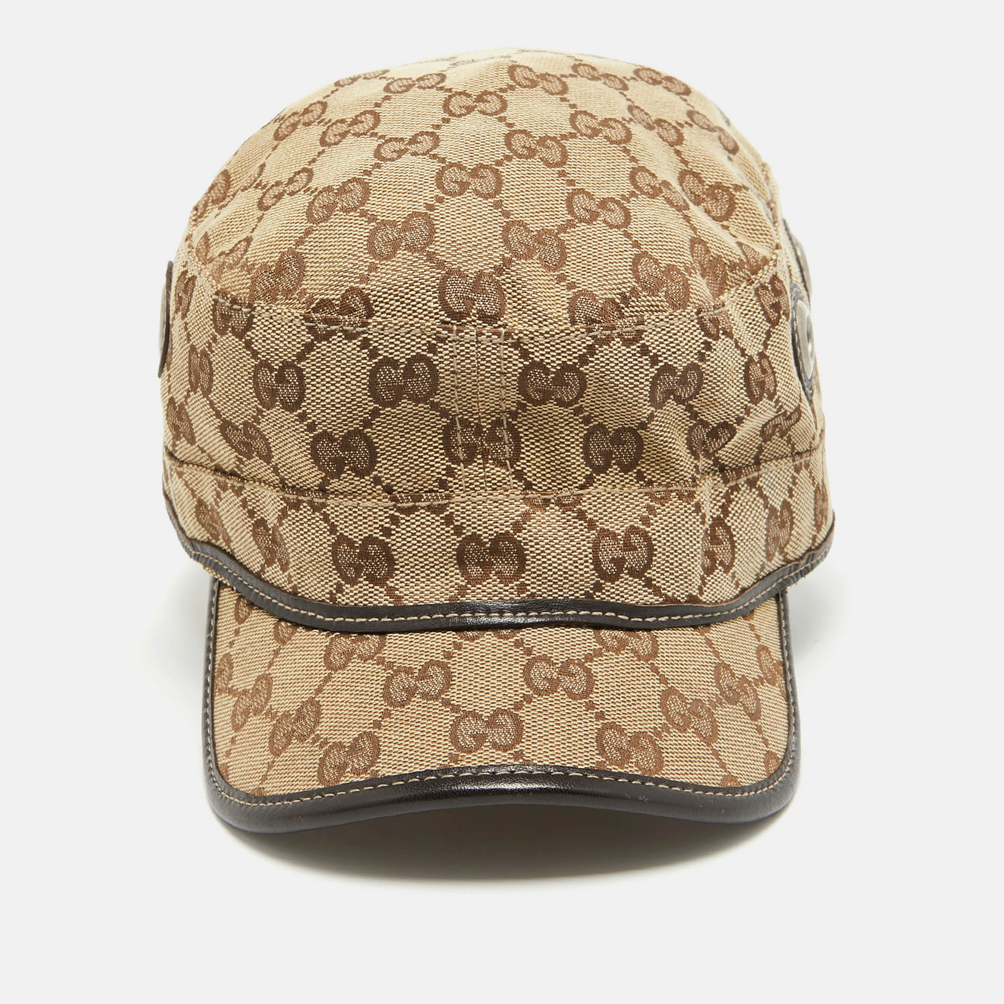 

Gucci Beige Guccissima Canvas Military Hat