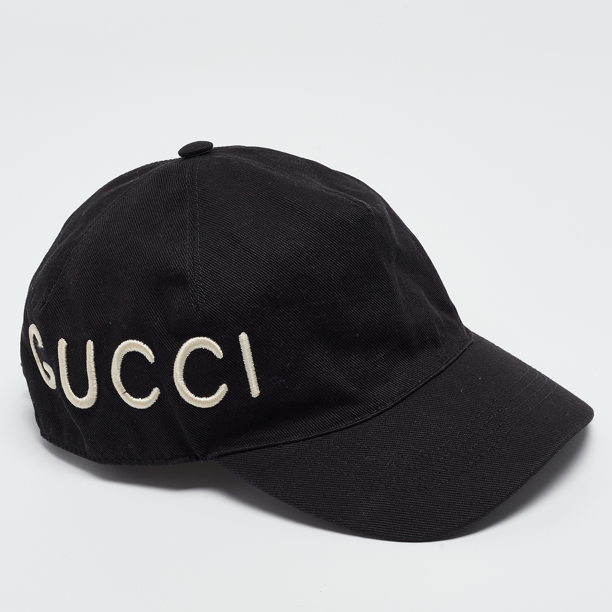 

Gucci Black Loved Embroidered Cotton Baseball Cap