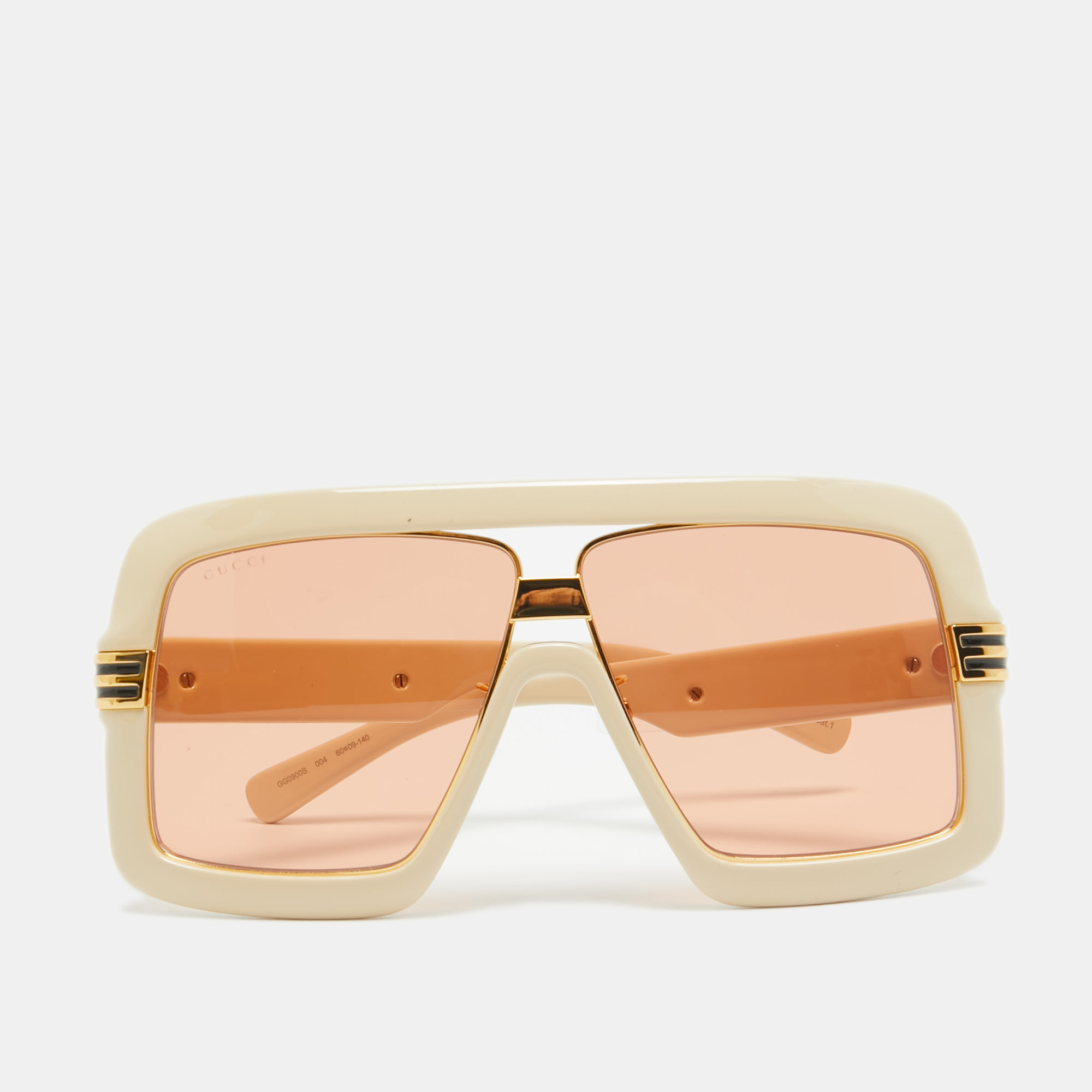 

Gucci Orange/Cream GG0900S Rectangular Sunglasses