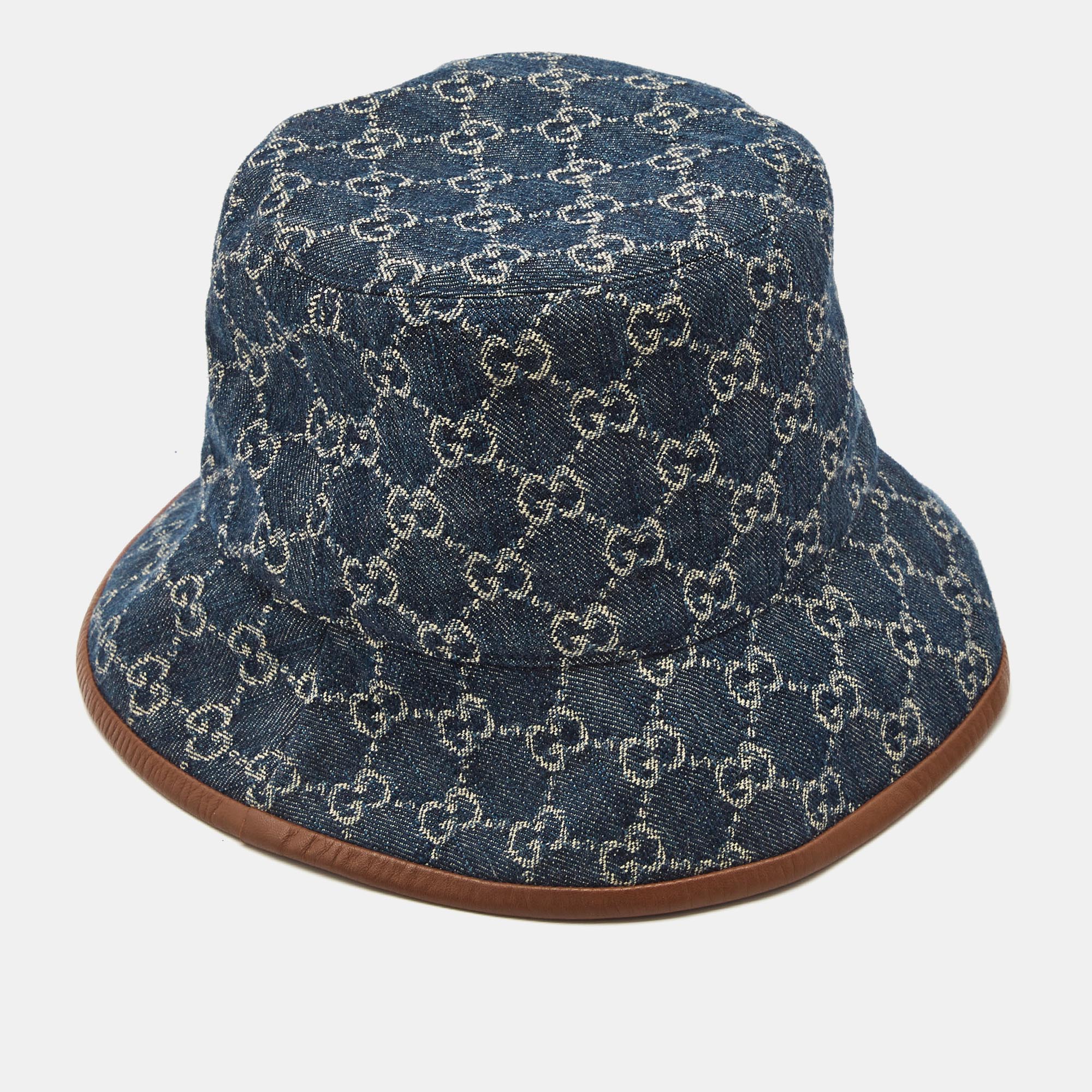 

Gucci Blue GG Web Canvas Bucket Hat