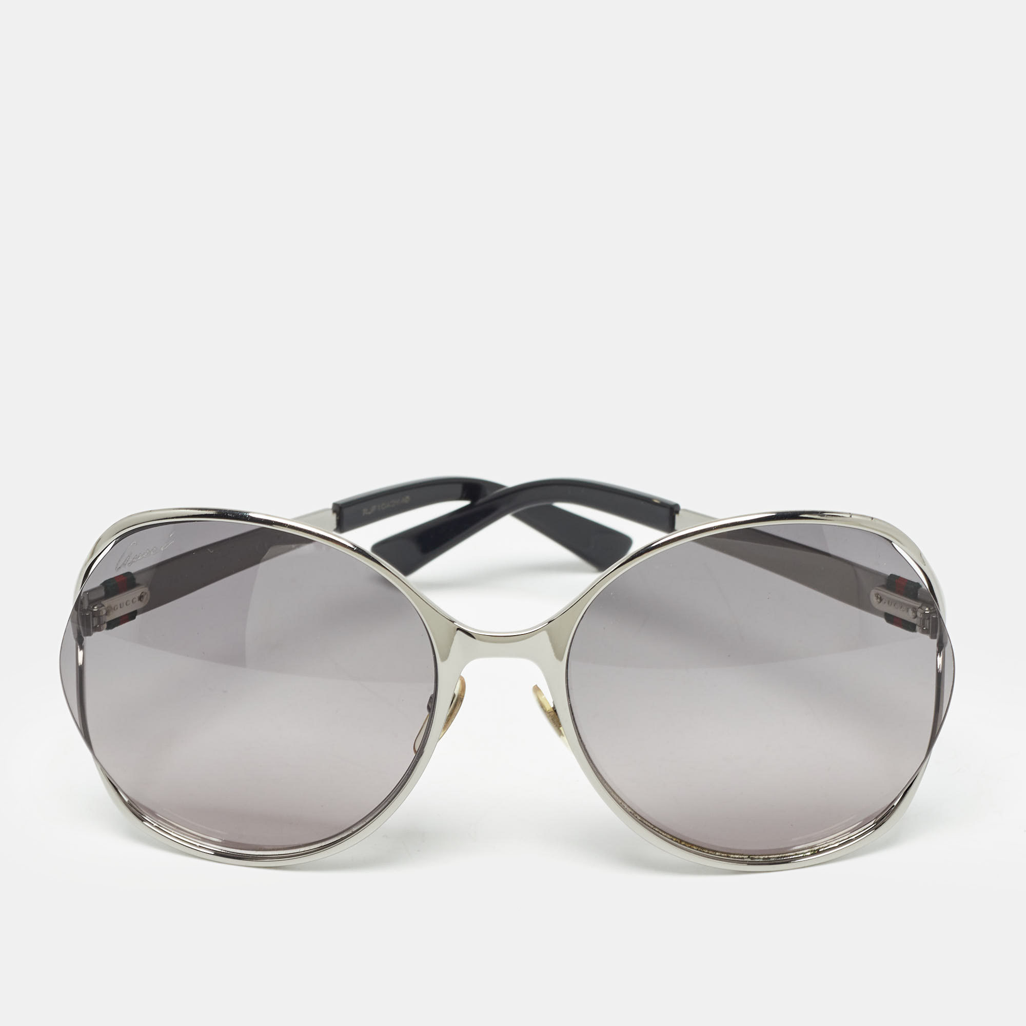 

Gucci Black/Silver Gradient GG4280/S Interlocking G Oversized Sunglasses
