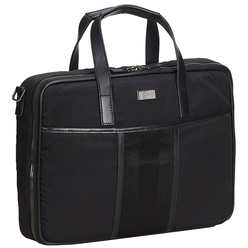 

Gucci Black Nylon Business Bag