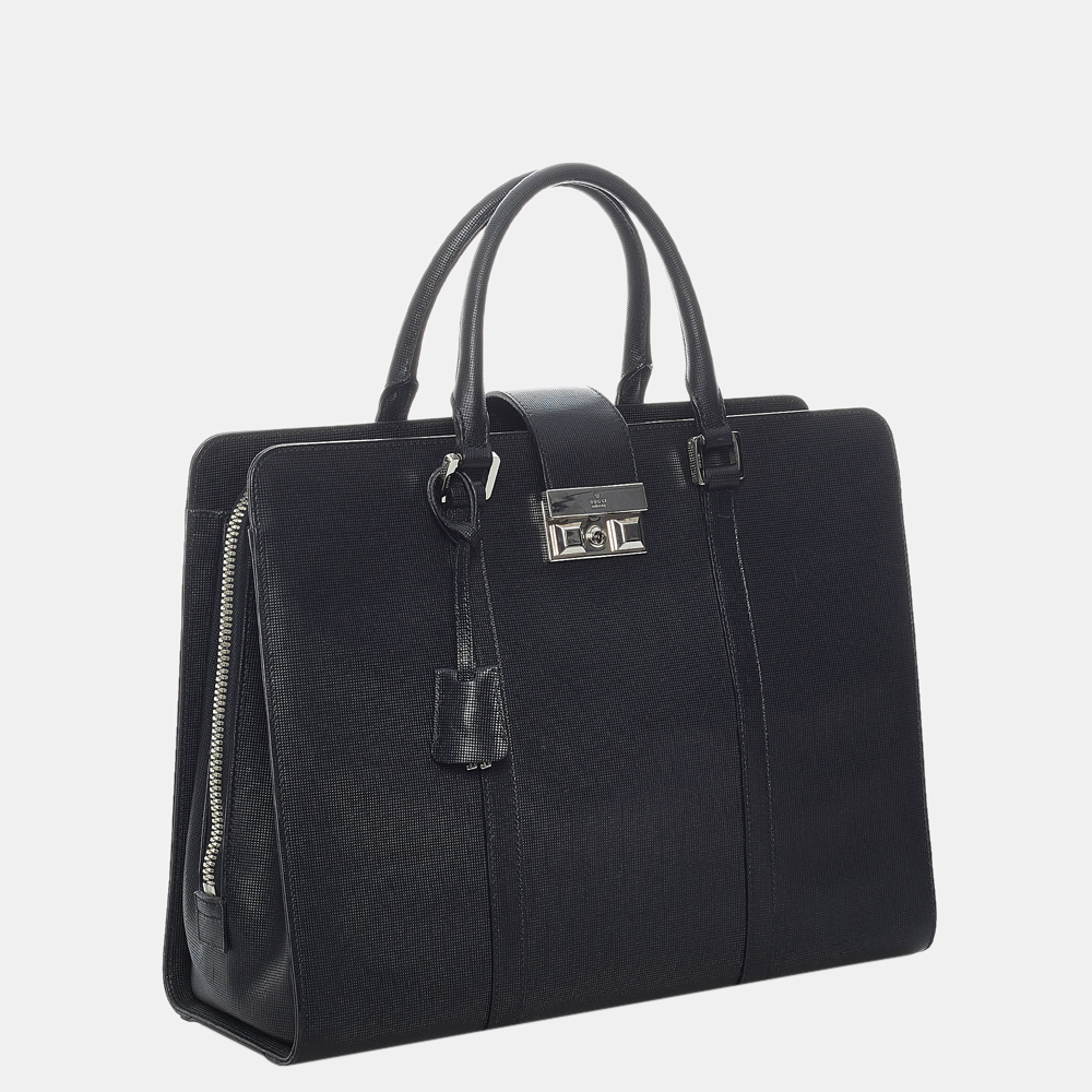 

Gucci Black Leather Business Bag
