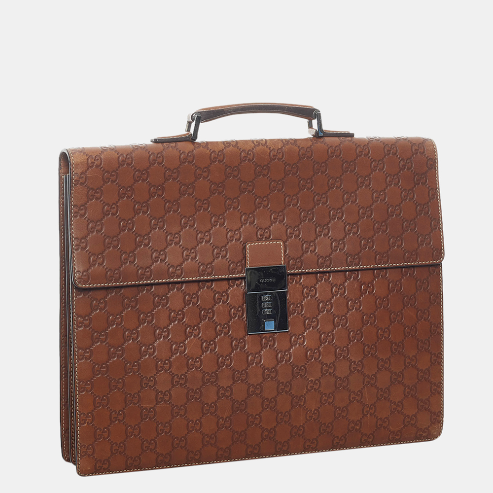 

Gucci Brown Guccissima Briefcase