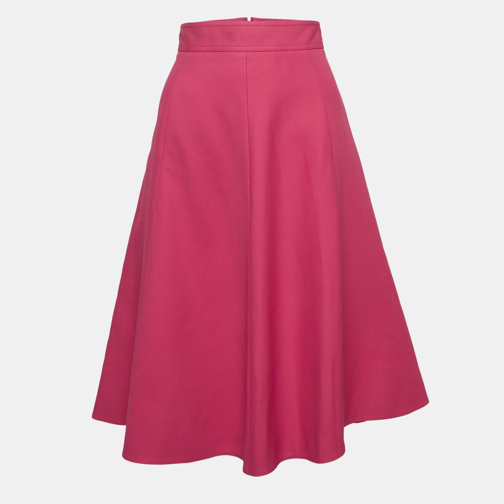 

Gucci Pink Silk & Wool Midi Skirt XS