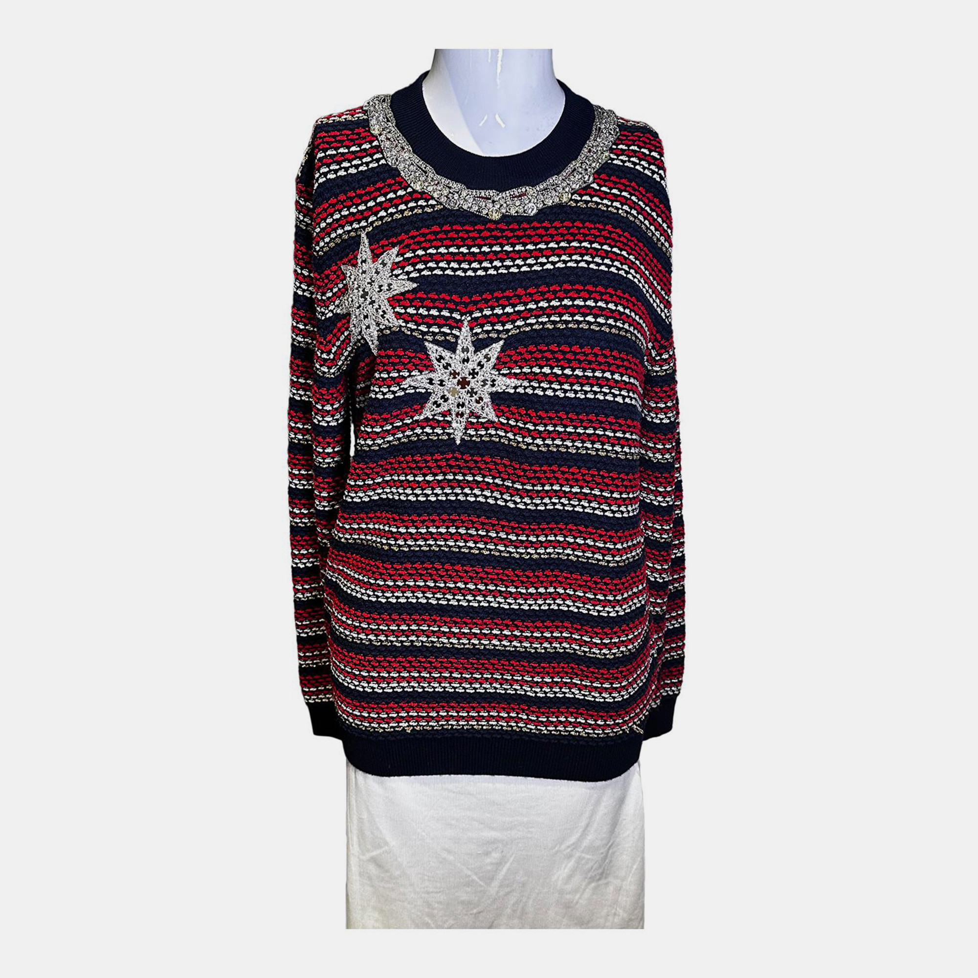 Gucci Knitted Sweater with Star Sequins 