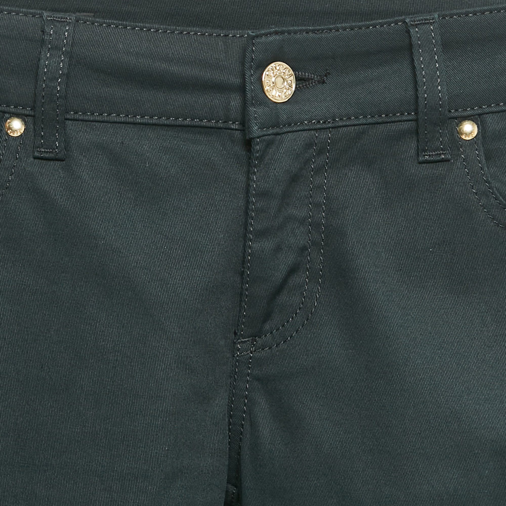 Gucci Black Pocket Detail Cotton Skinny Trousers XS 