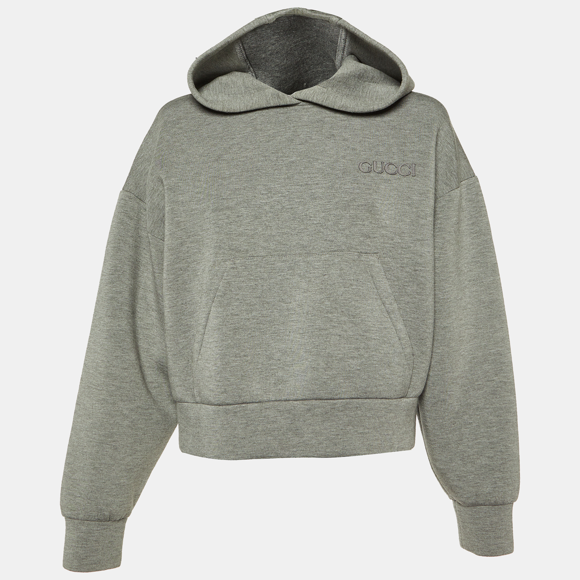 

Gucci Grey Viscose Jersey Sweatshirt Hoodie S