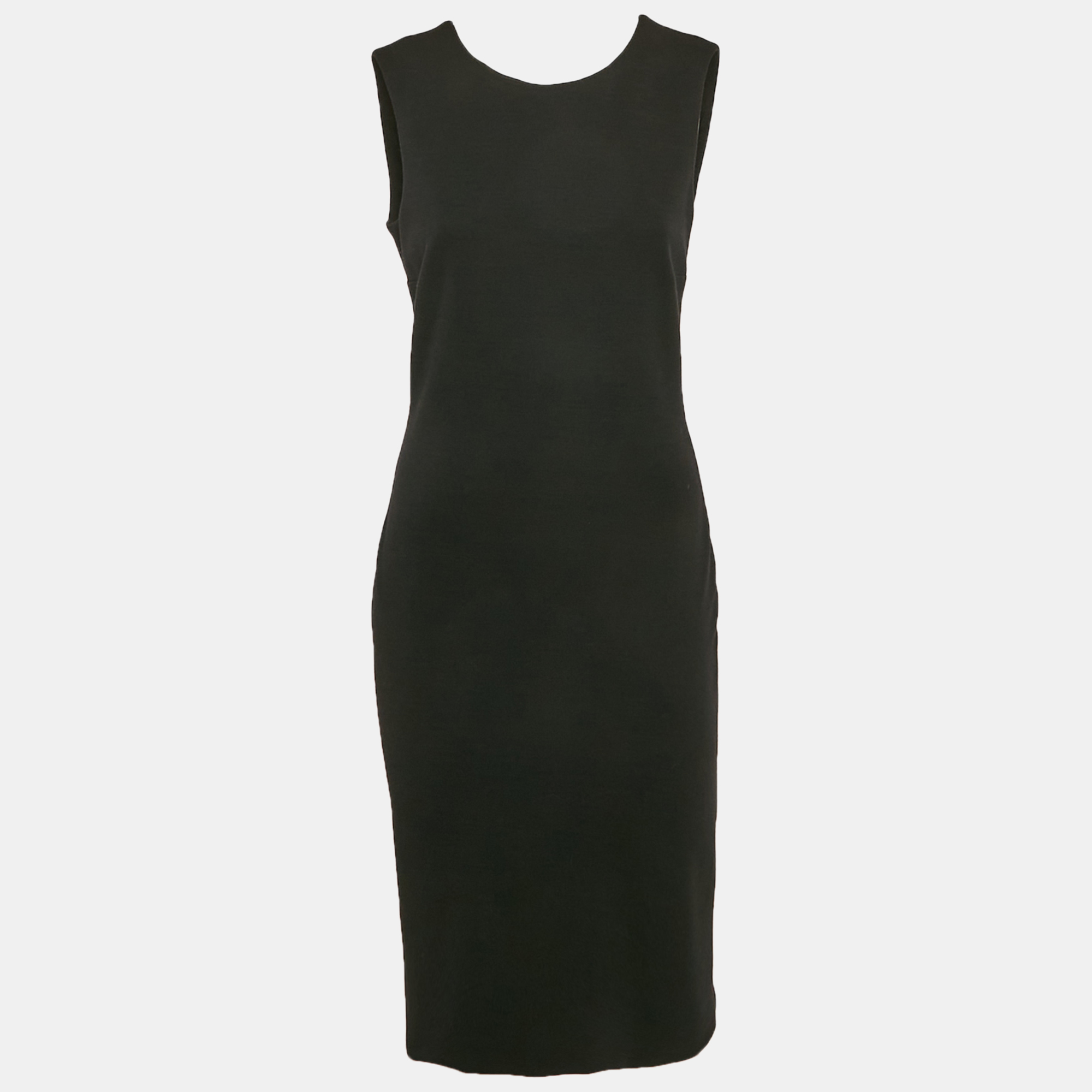 

Gucci Black Wool Knit Sleeveless Short Dress L
