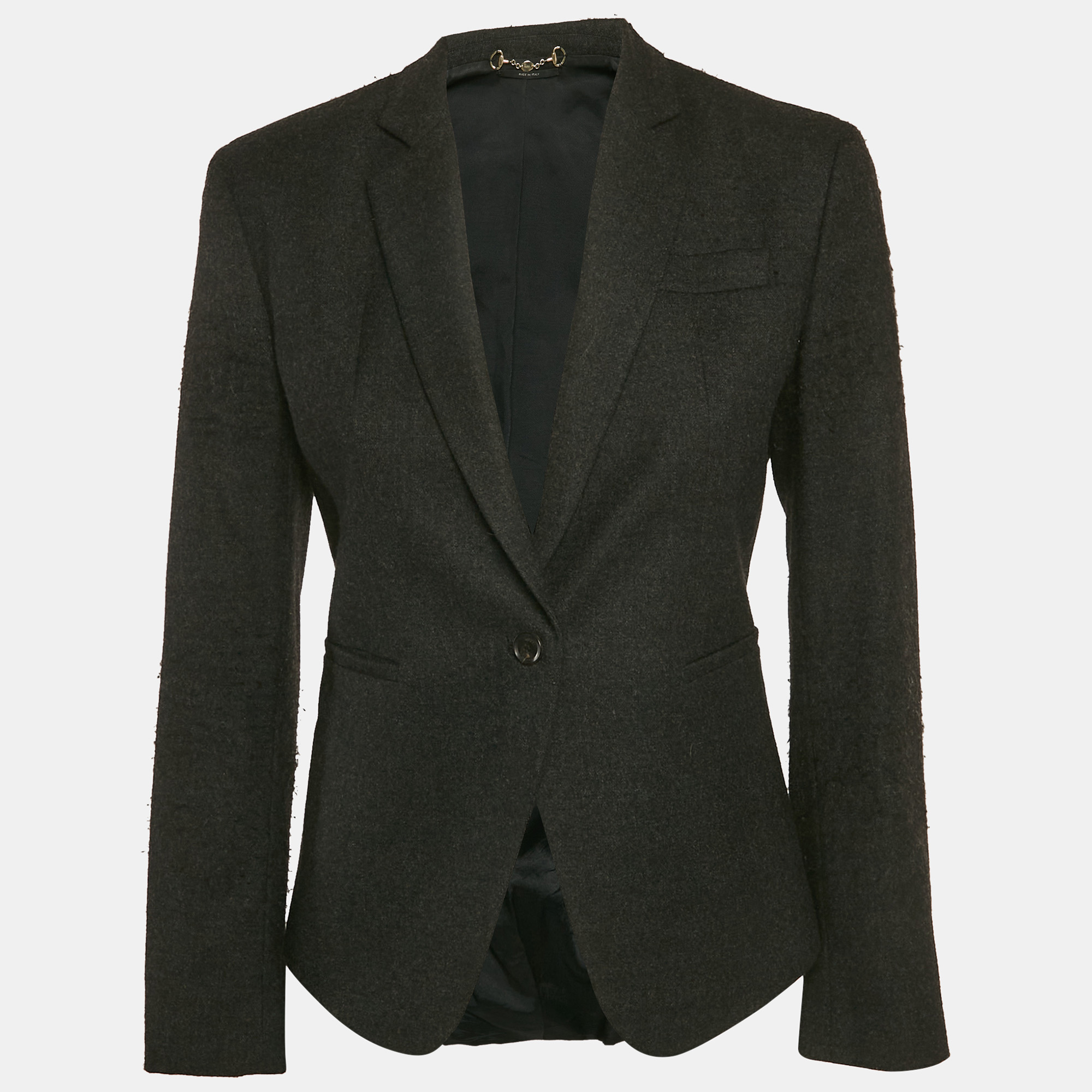 

Gucci Dark Grey Wool Single Breasted Blazer M