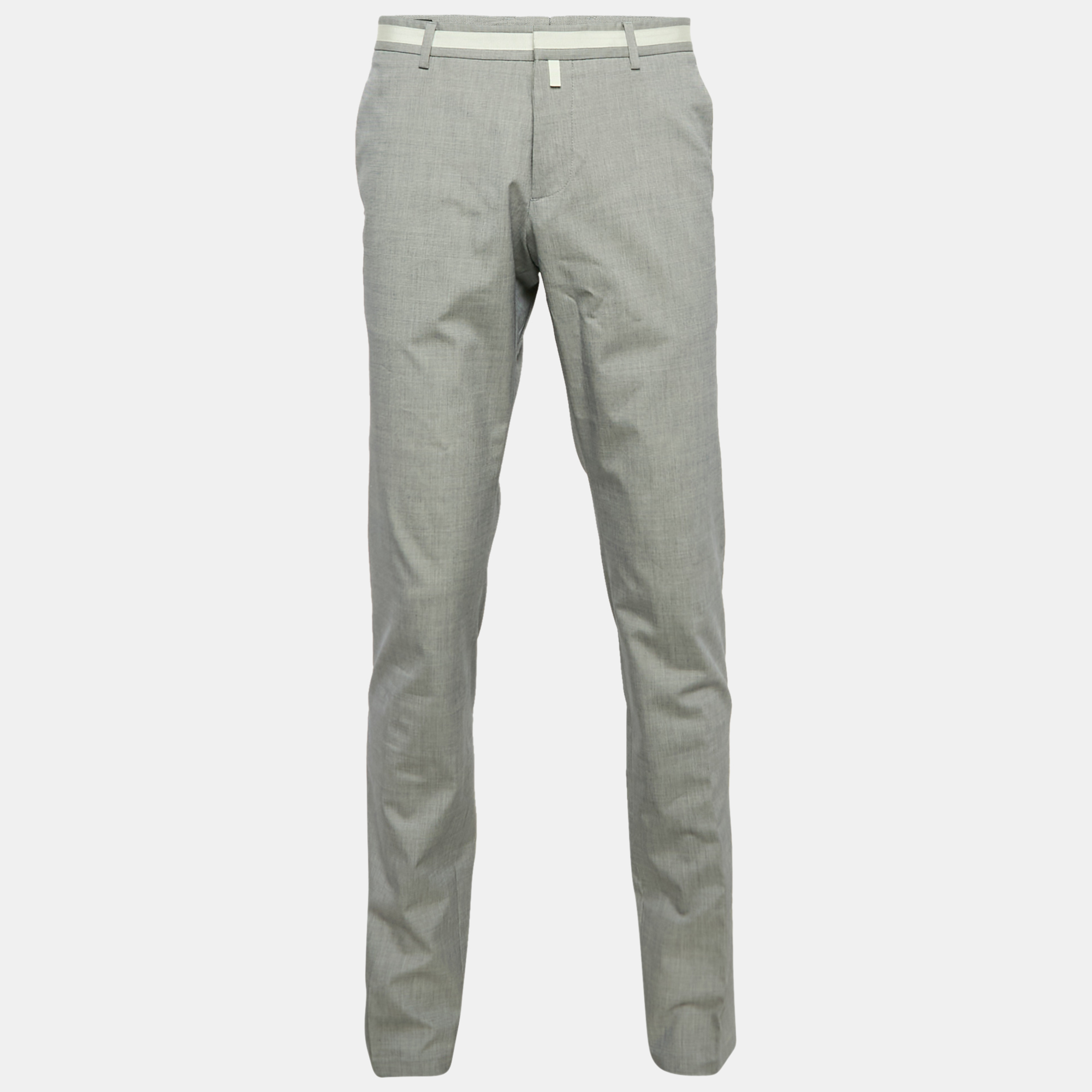 

Gucci Grey Cotton Blend Formal Trousers XL