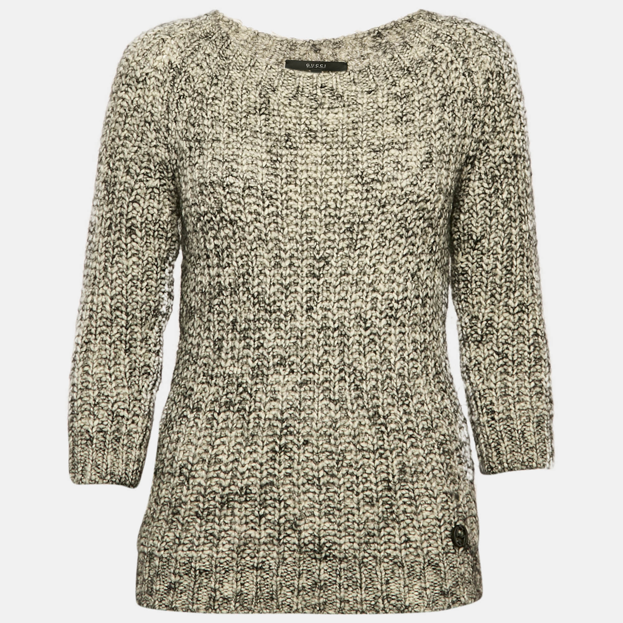 

Gucci Grey Wool Blend Round Neck Sweater S