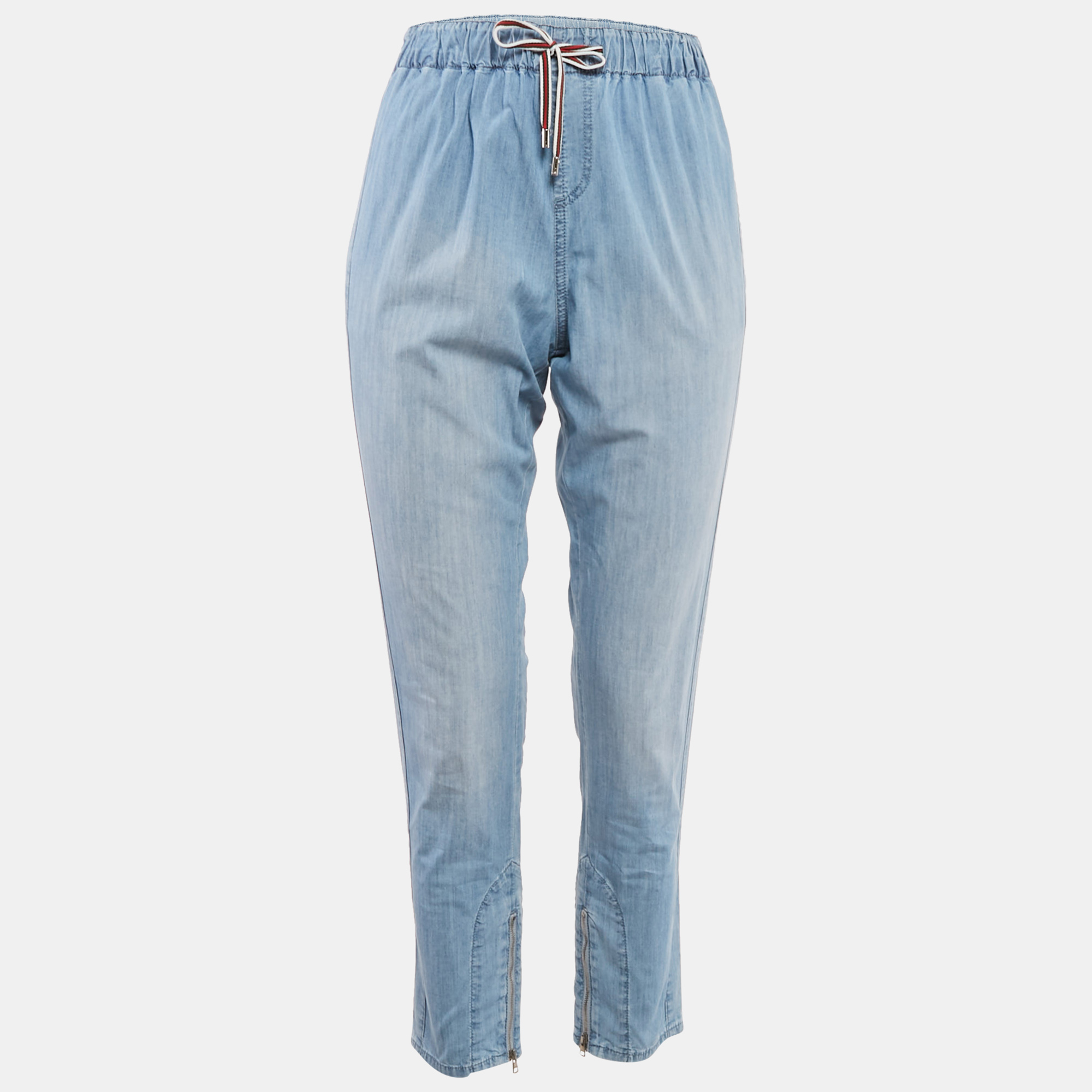 Gucci Blue Faded Denim Jogger Pants M