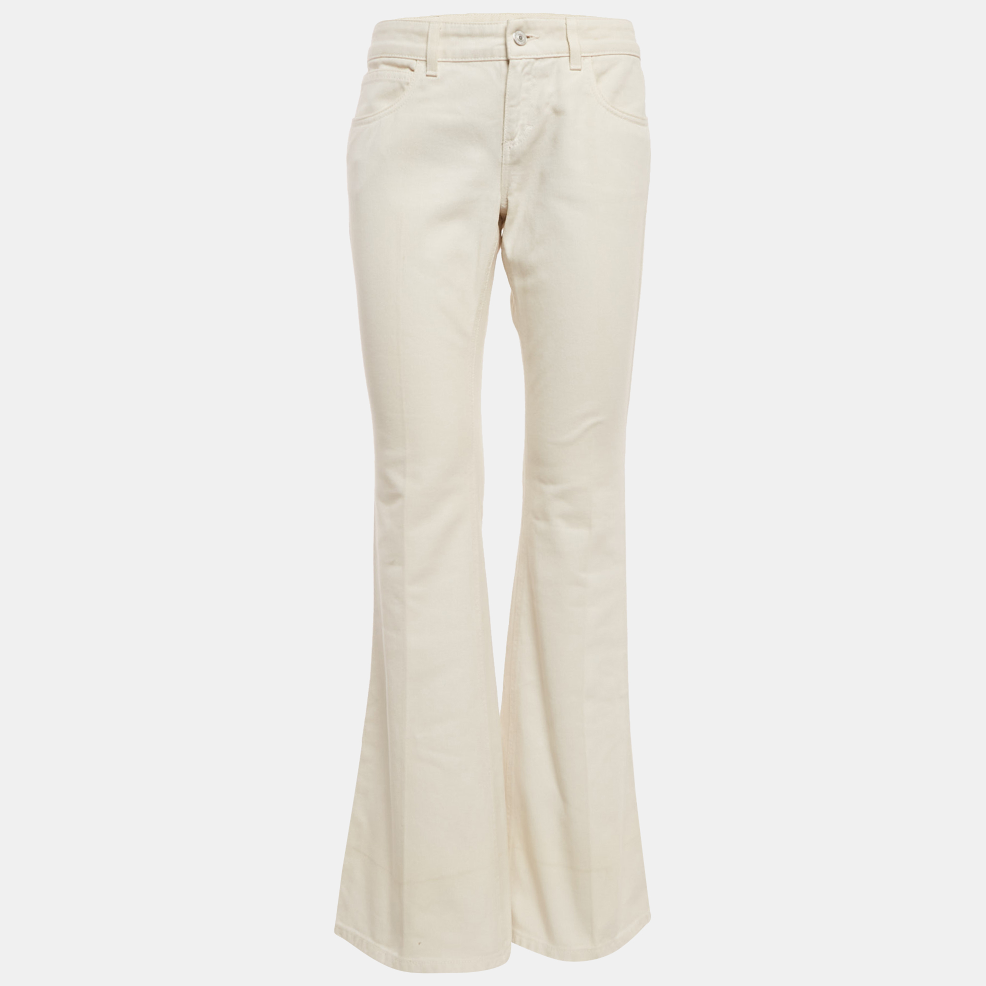 

Gucci White Denim Flared Jeans M Waist 30"
