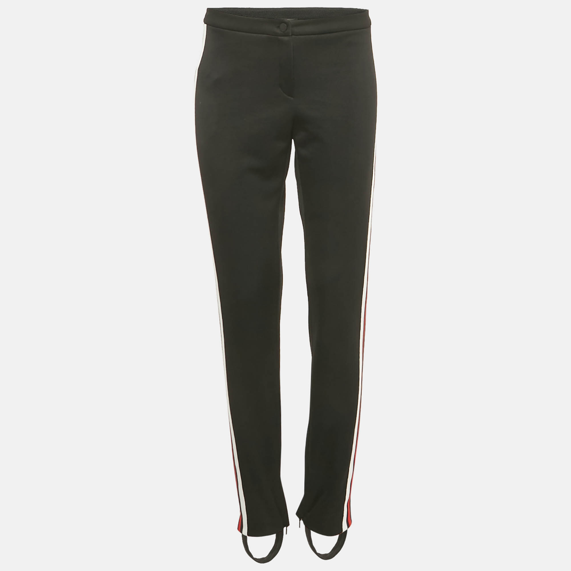 

Gucci Black Jersey Web Tape Side Detail Pants XL