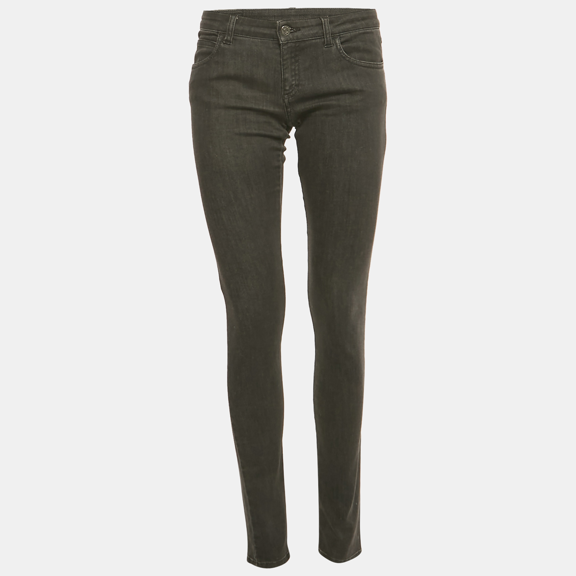 Pre-owned Gucci Black Denim Feusaux Jeans S