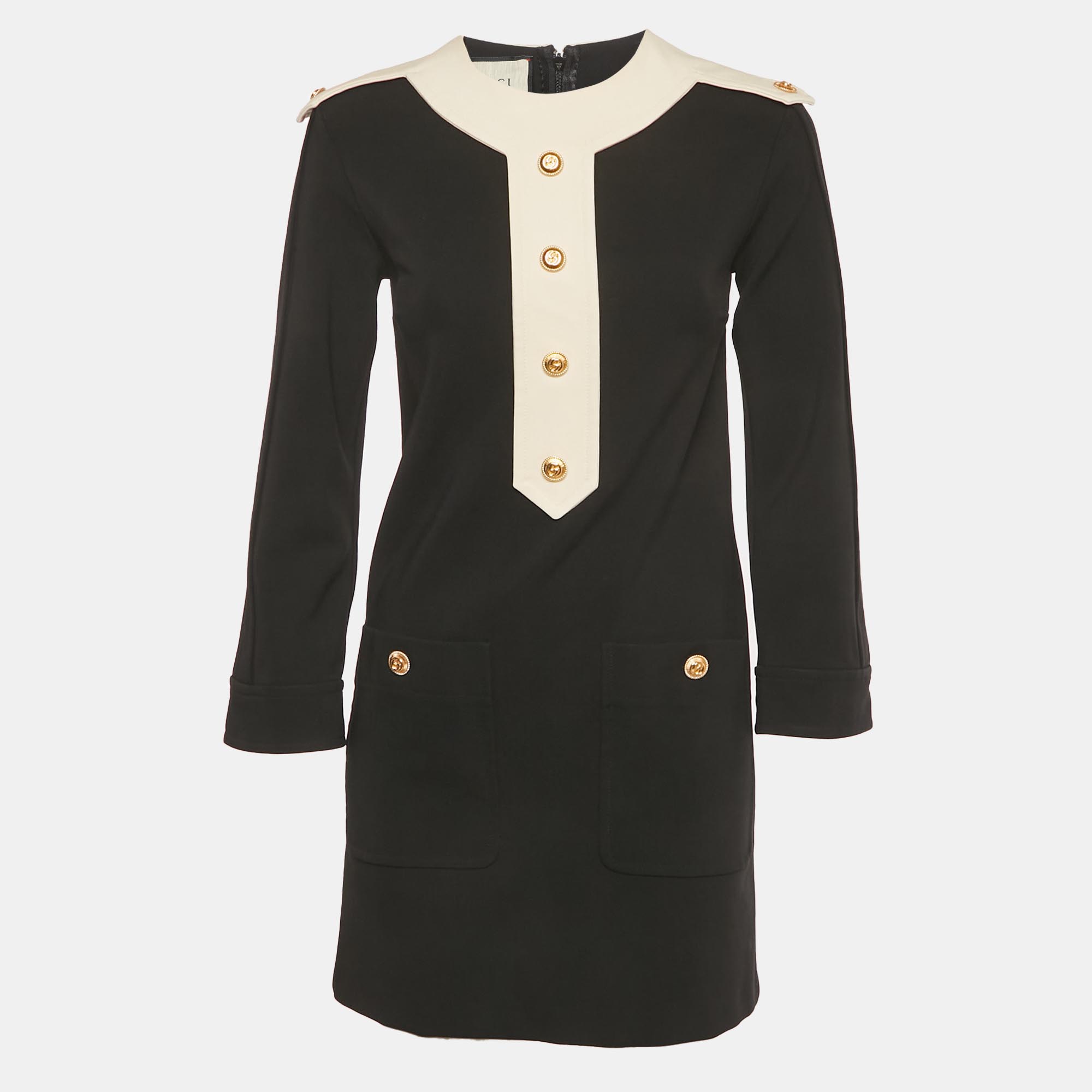 

Gucci Black Stretch Crepe Shift Dress XS