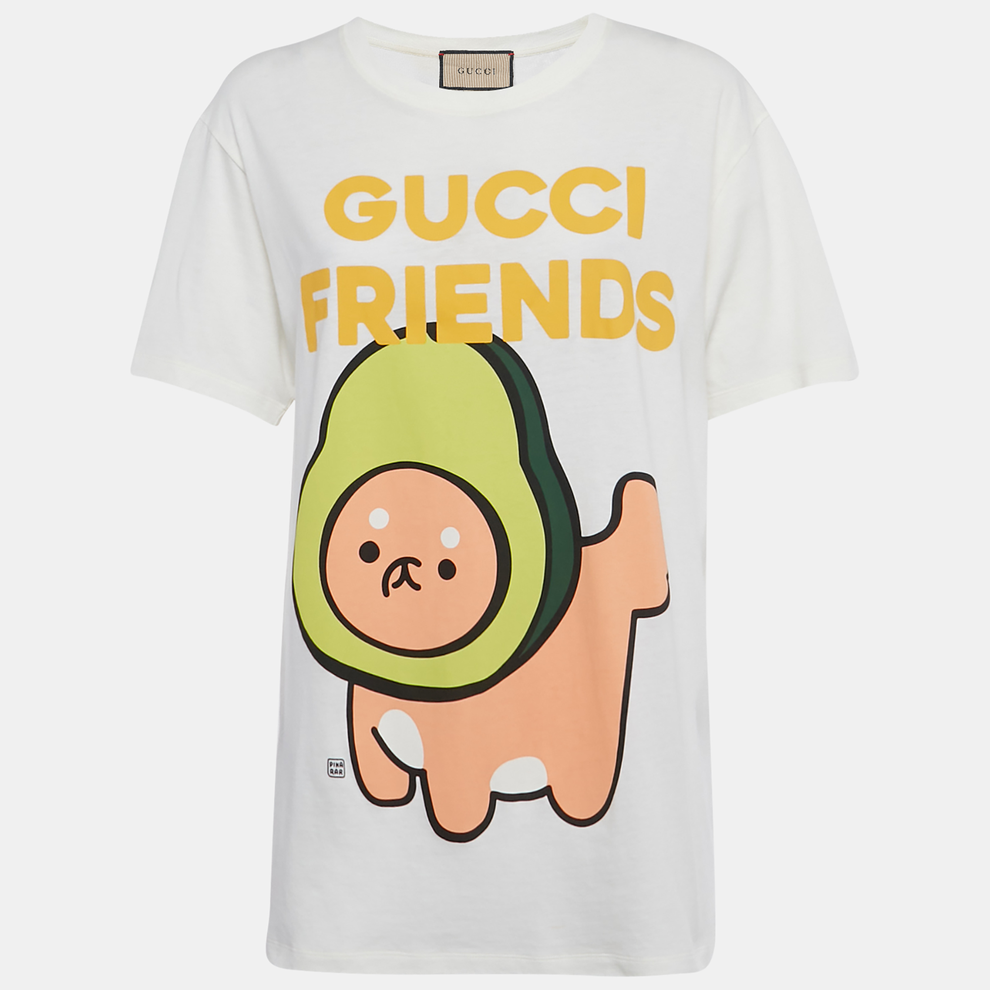 

Gucci White Avocado Print Jersey T-Shirt S