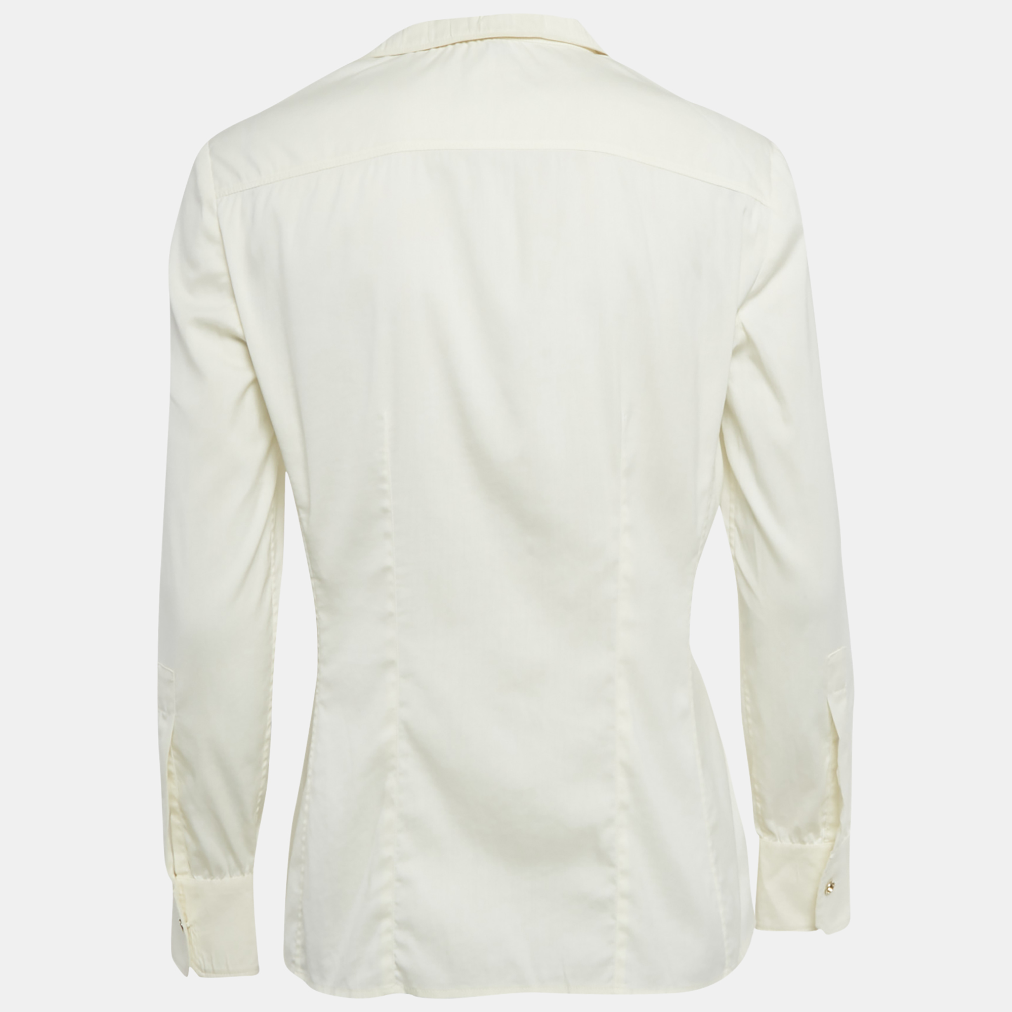 

Gucci Cream Cotton Blend Long Sleeve Shirt S