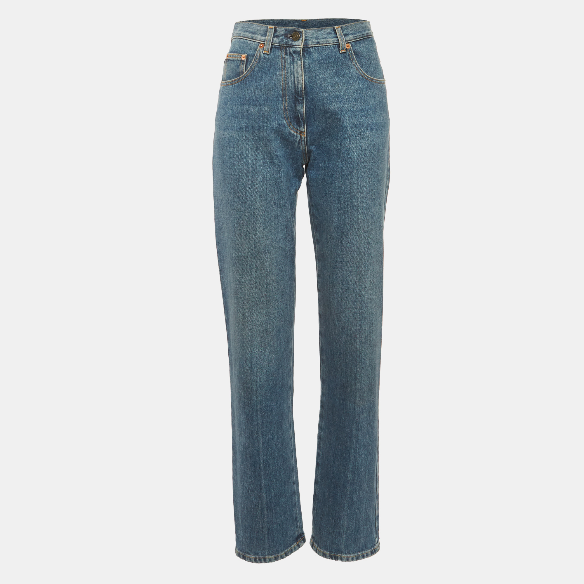 

Gucci Blue Denim High-Rise Jeans S/Waist 25"