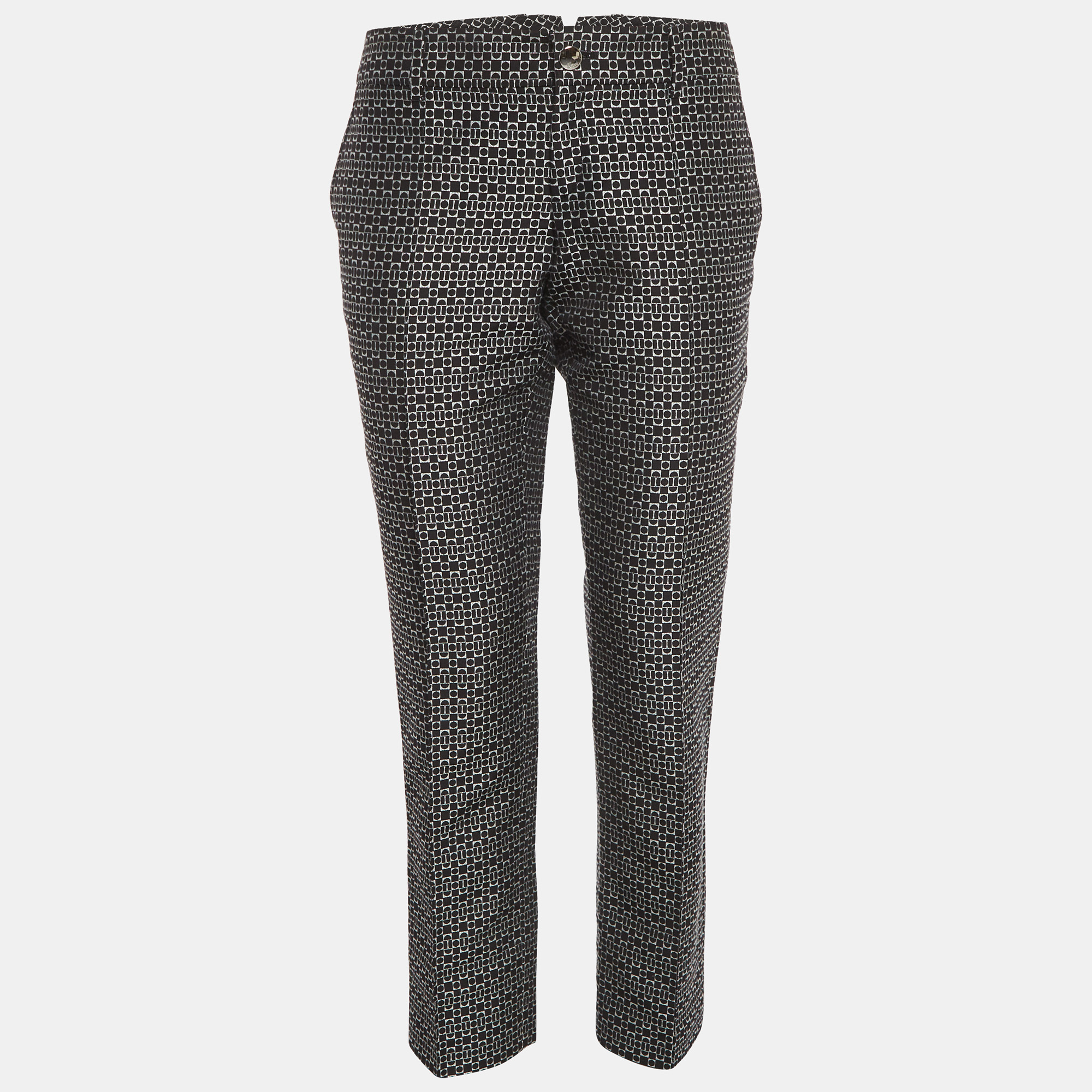 

Gucci Black Jacquard Slim Fit Trousers M
