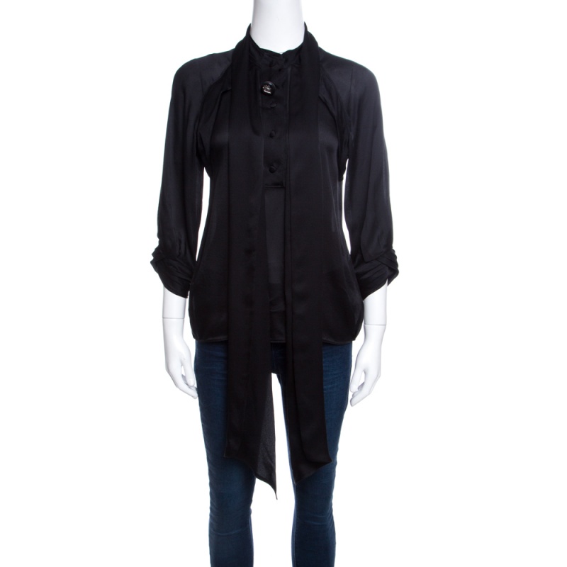 gucci blouse black