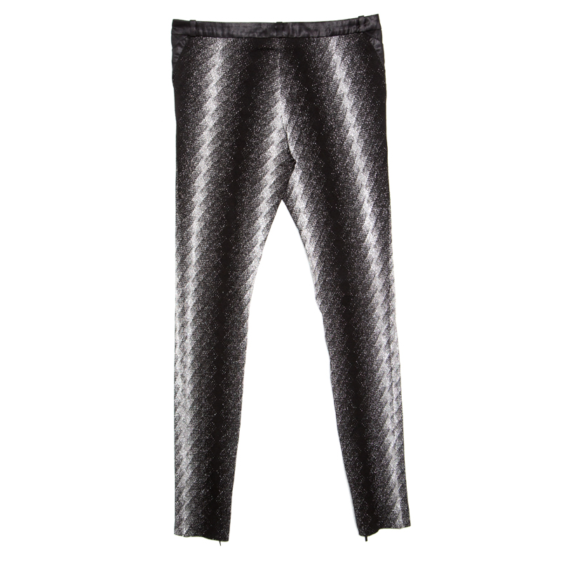 

Gucci Metallic Argyle Patterned Lurex Knit Skinny Pants
