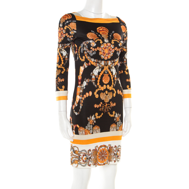 Gucci black and gold dress hotsell