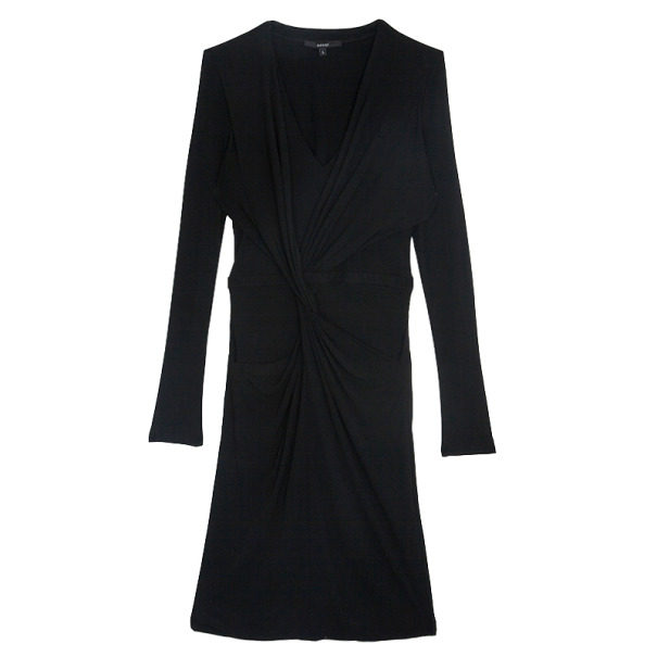 Pre Owned Gucci Long Sleeve Knot Dress L