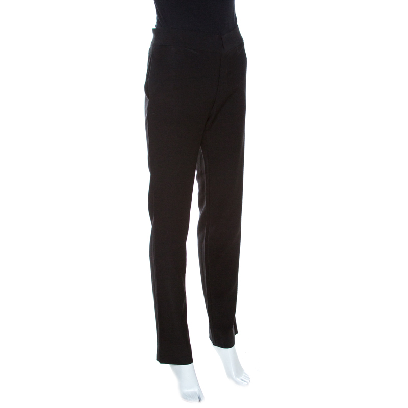 

Gucci Black Wool Straight Leg Pants
