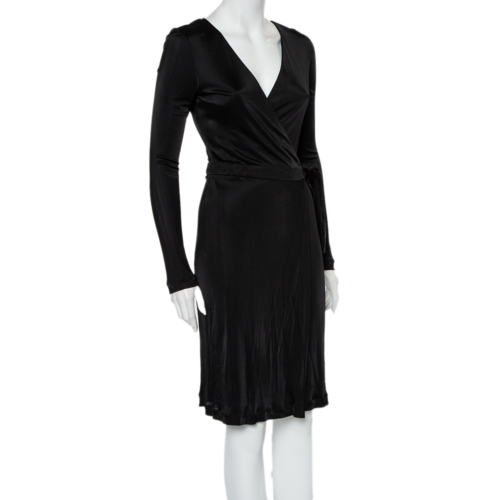 

Gucci Black Jersey Wrap Dress