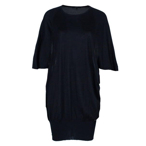 Pre Owned Gucci Black Cashmere Sweater Dress M