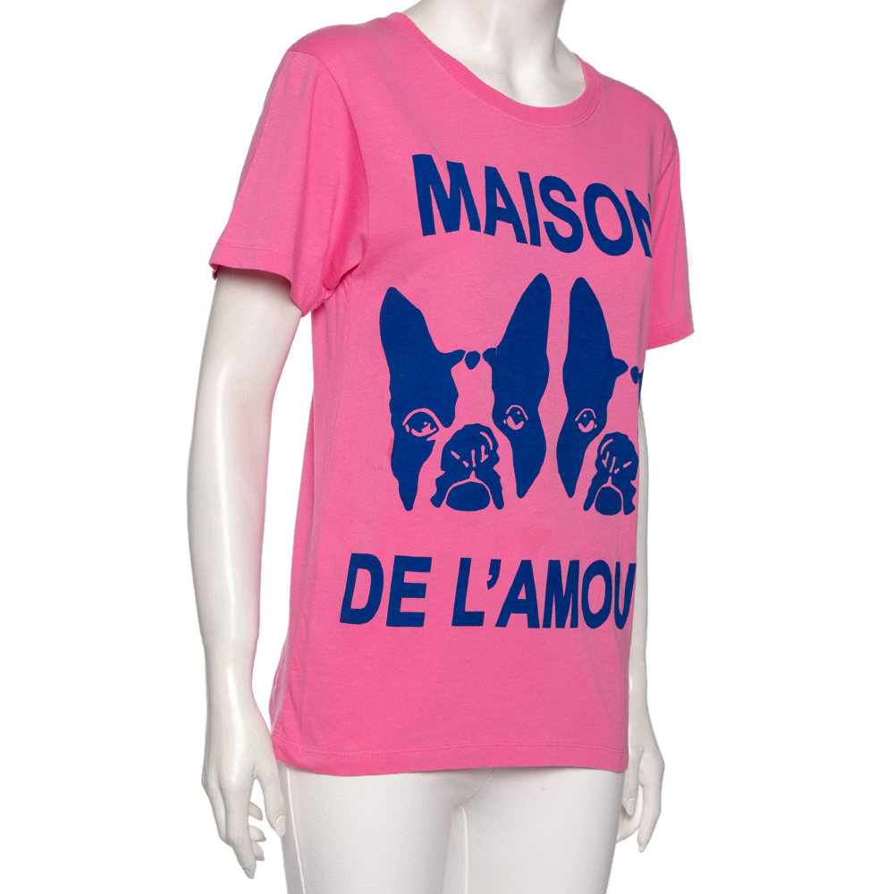 

Gucci Pink Cotton Maison De L'amour Sequined T-Shirt