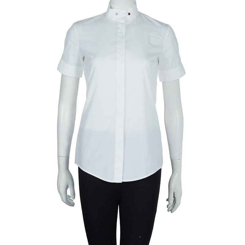 

Gucci White Equestrian Cotton Top