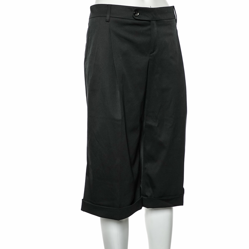 

Gucci Black Wool Cropped Culottes