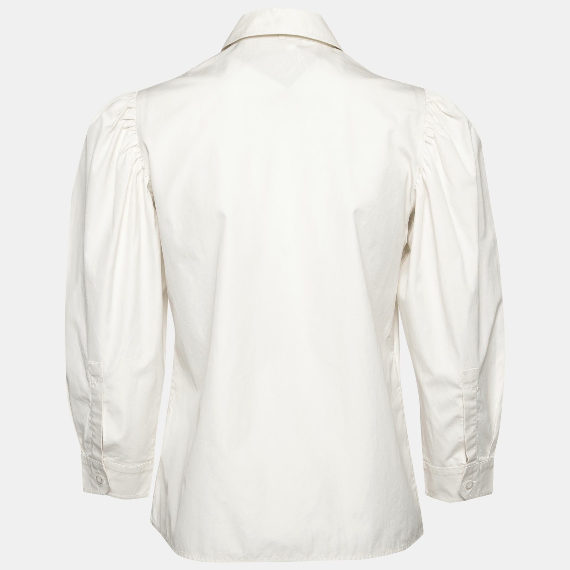 

Gucci White Cotton Button Button Front Shirt