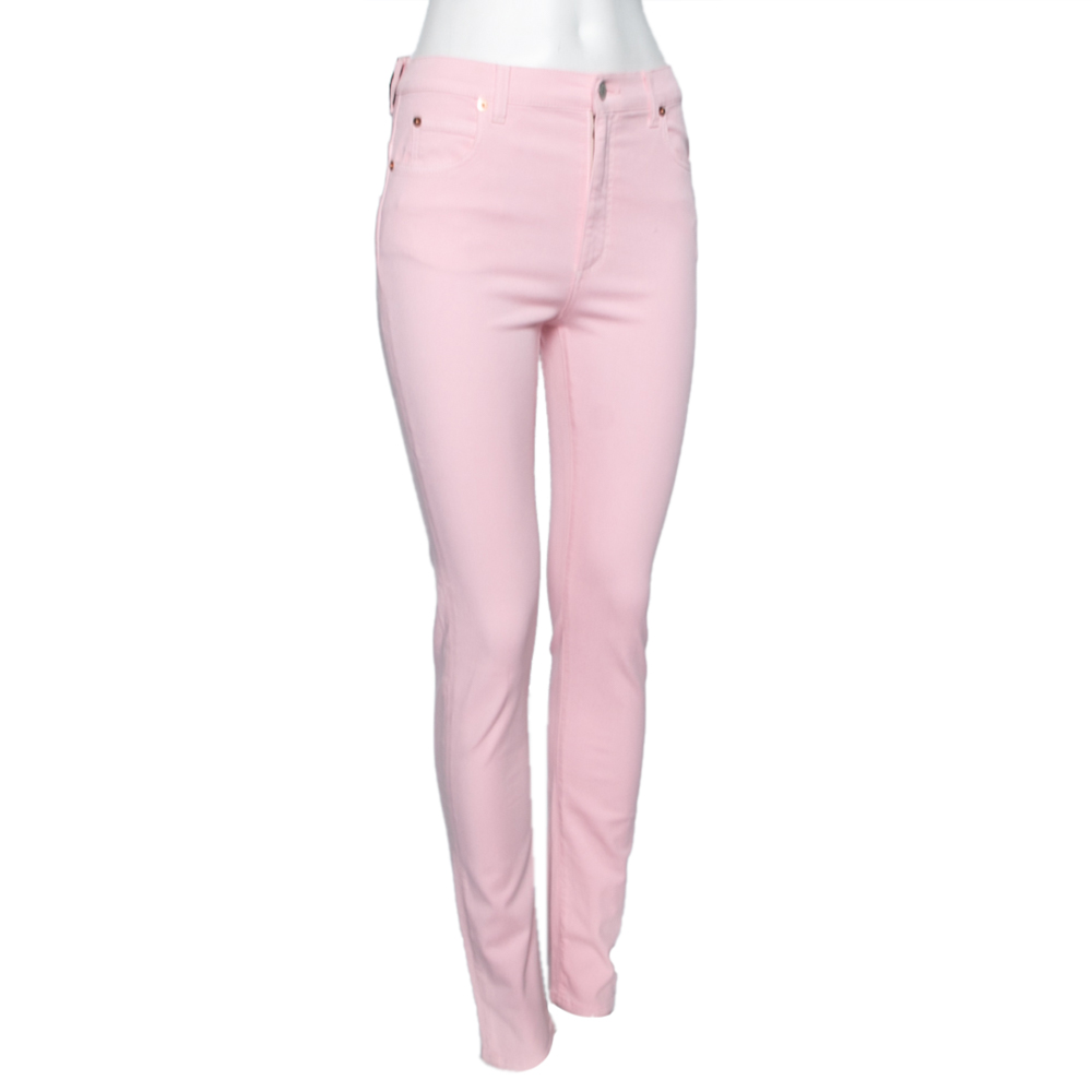 

Gucci Pink Denim Skinny Fit Jeans