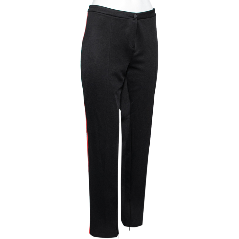 

Gucci Black Synthetic Side Stripe Trousers