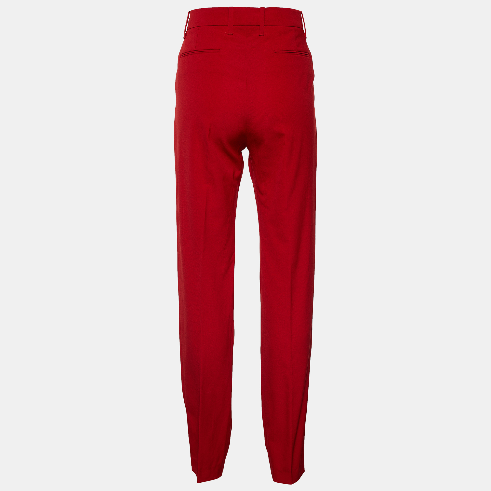 

Gucci Red Wool Tapered Trousers