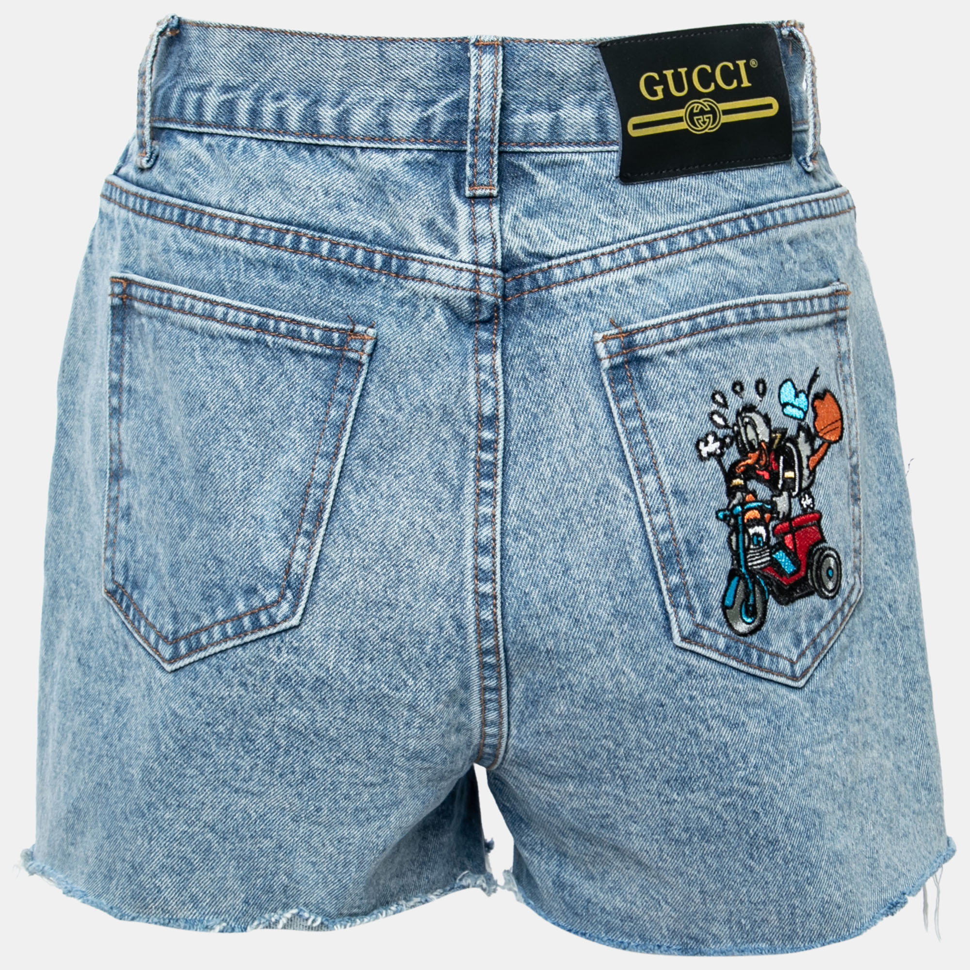 

Gucci Blue Denim Donald Duck Eco Shorts