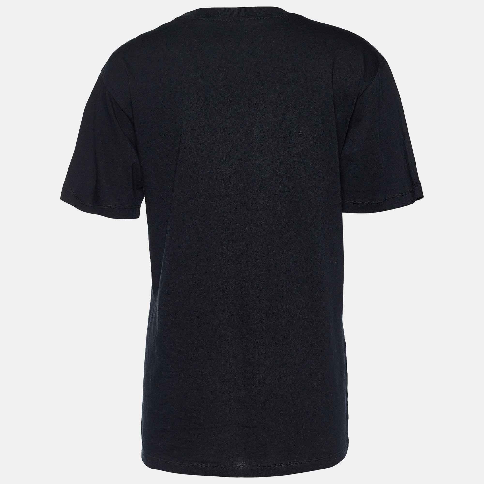 

Gucci Black Cat Applique Cotton Jersey T-Shirt