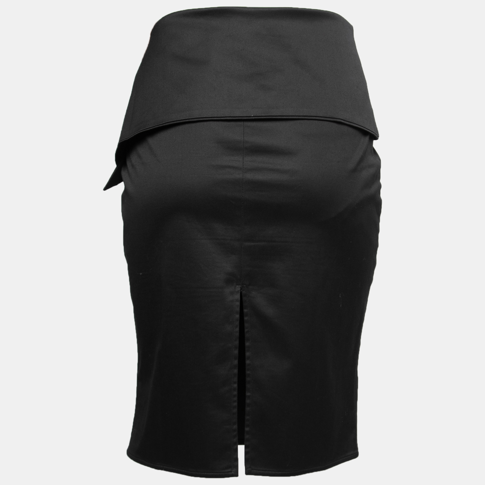 

Gucci Black Cotton Overlay Detail Skirt