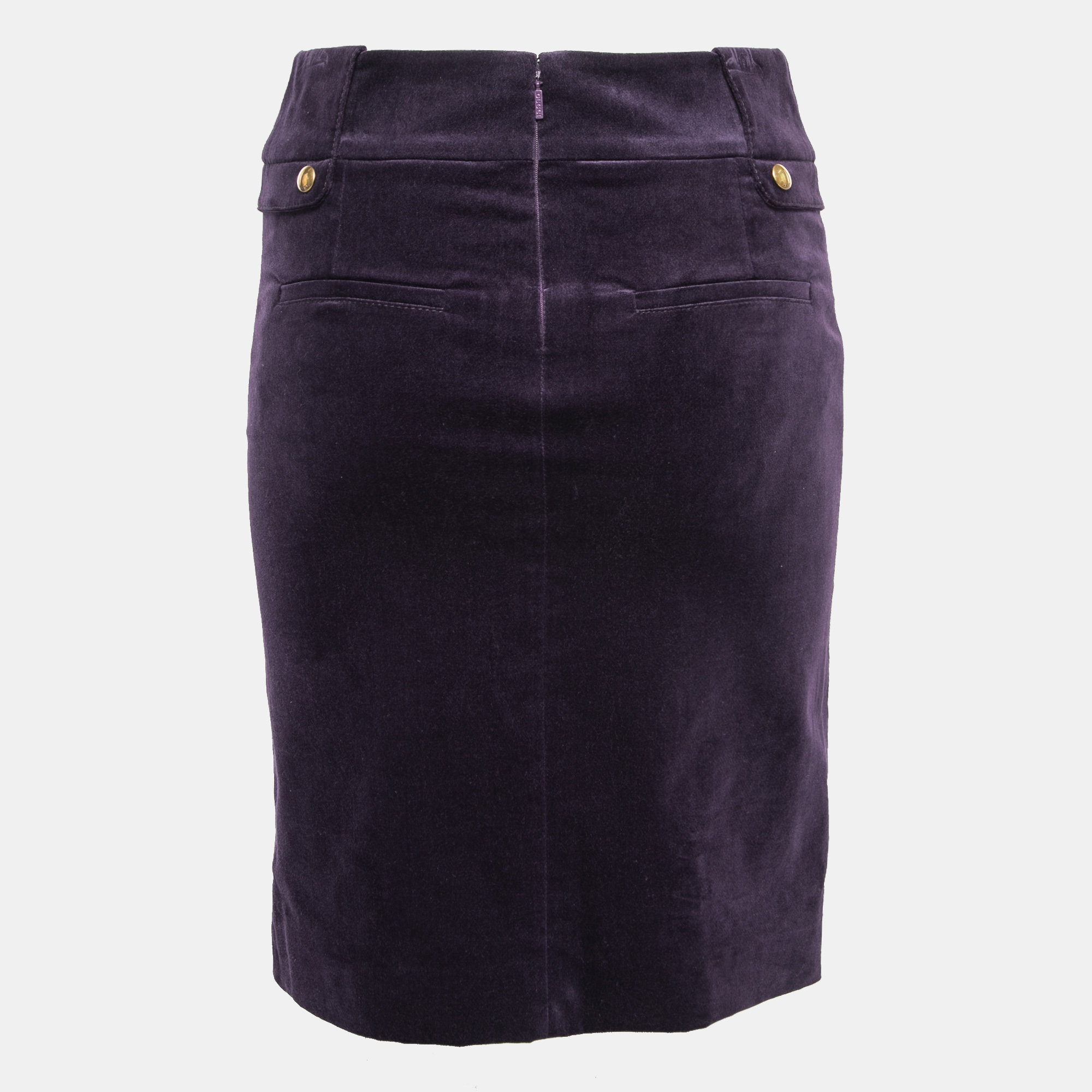 

Gucci Purple Velvet Knee-Length Pencil Skirt