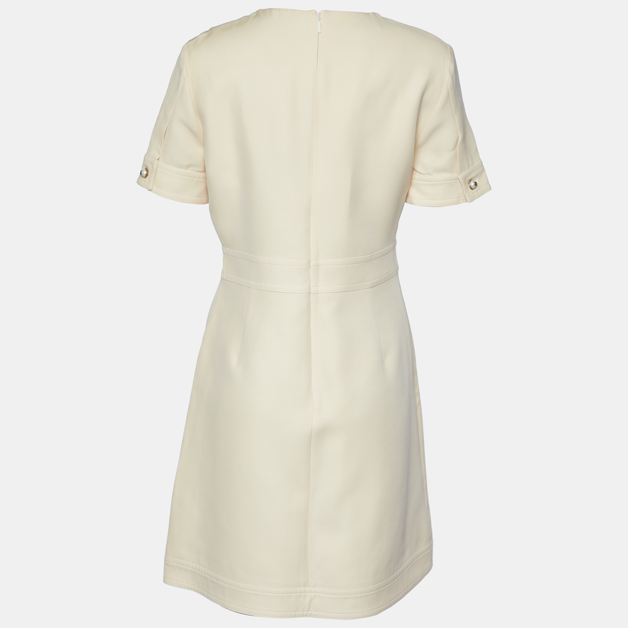 

Gucci Cream Wool & Silk Mini Dress