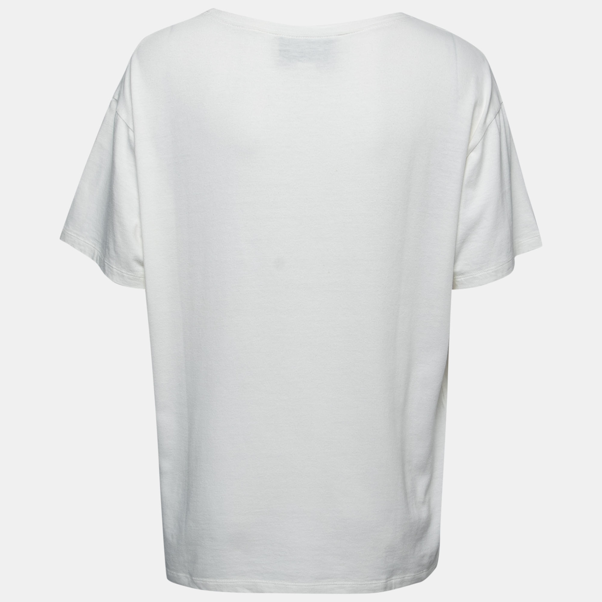 

Gucci White Ignasi Monreal Print Cotton T-Shirt