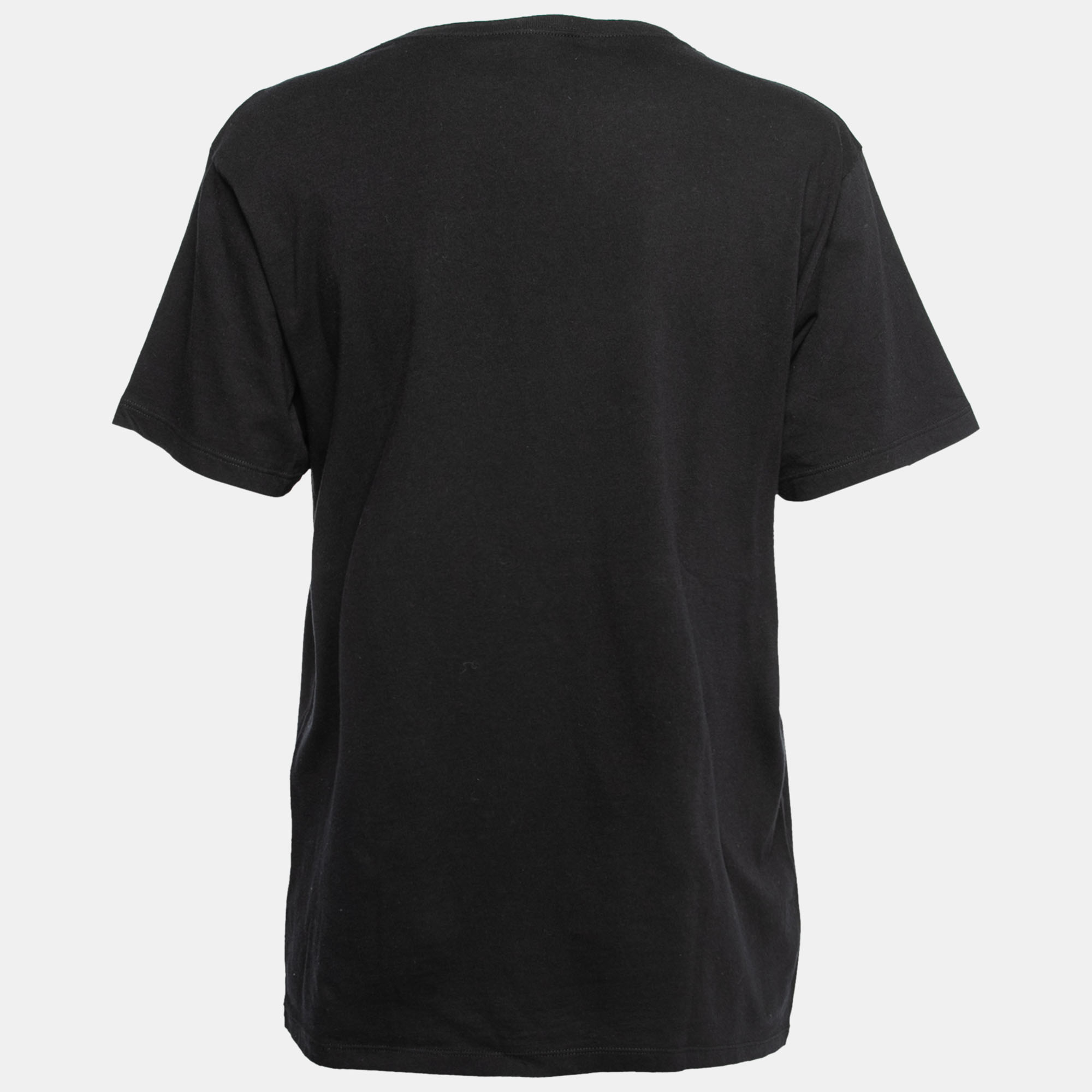

Gucci Black Cotton Sequin-Embellished Logo T-Shirt
