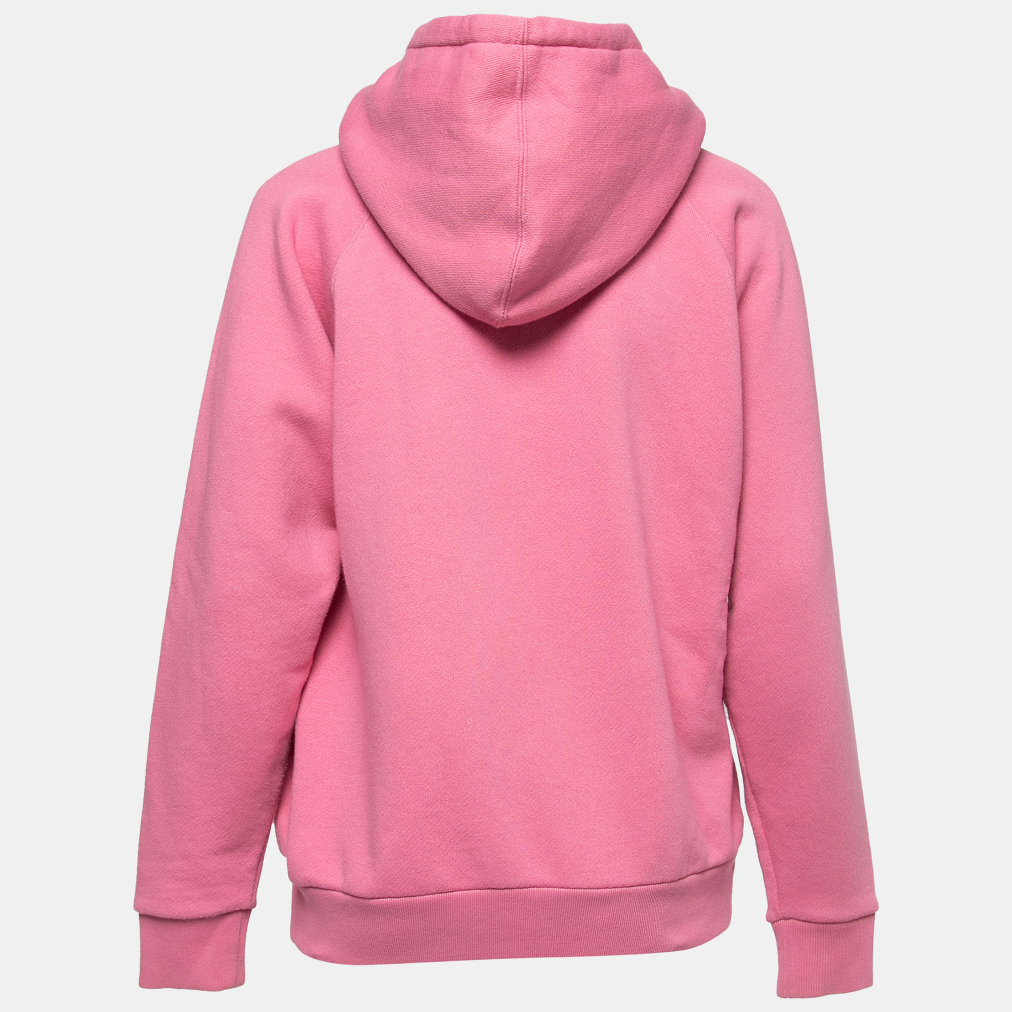 

Gucci Pink Cotton Embroidered Oversized Hoodie