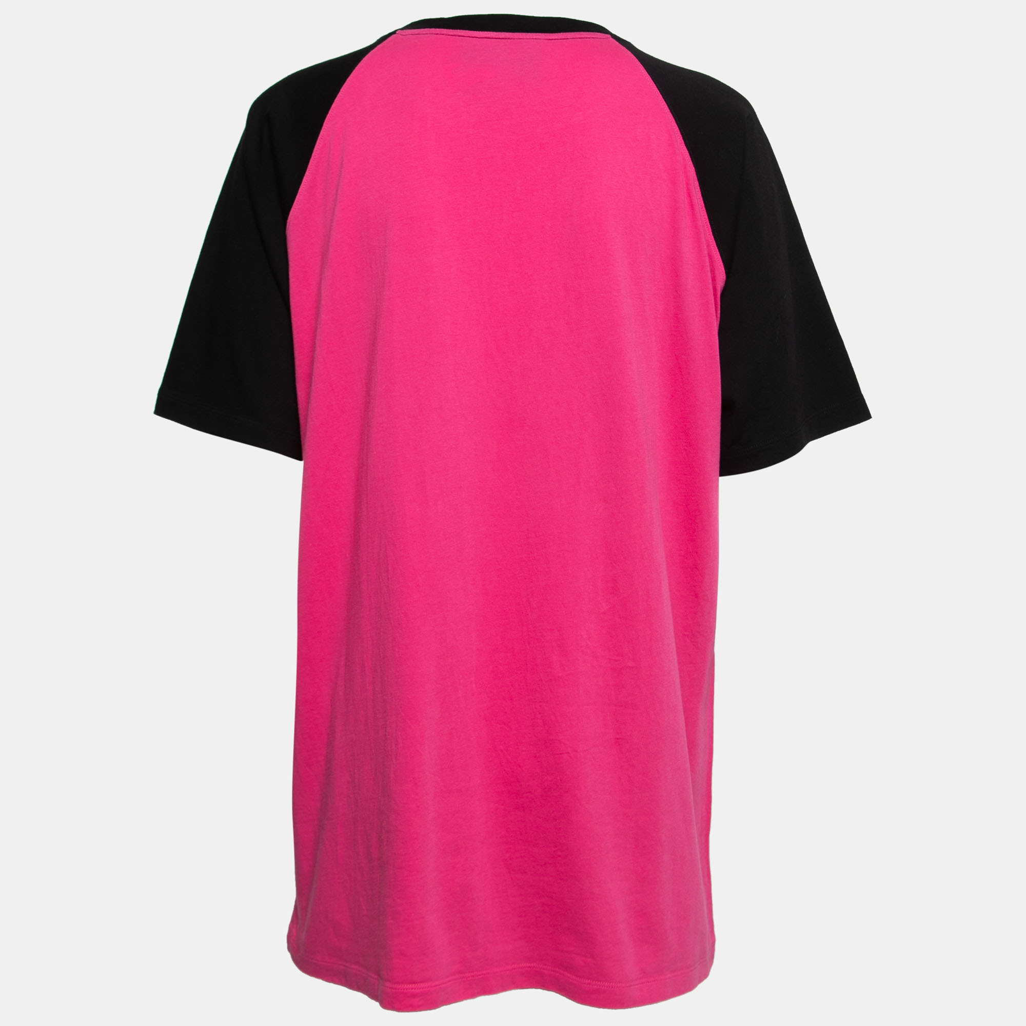 

Gucci Pink Loved Panther Graphic Print Cotton T-Shirt