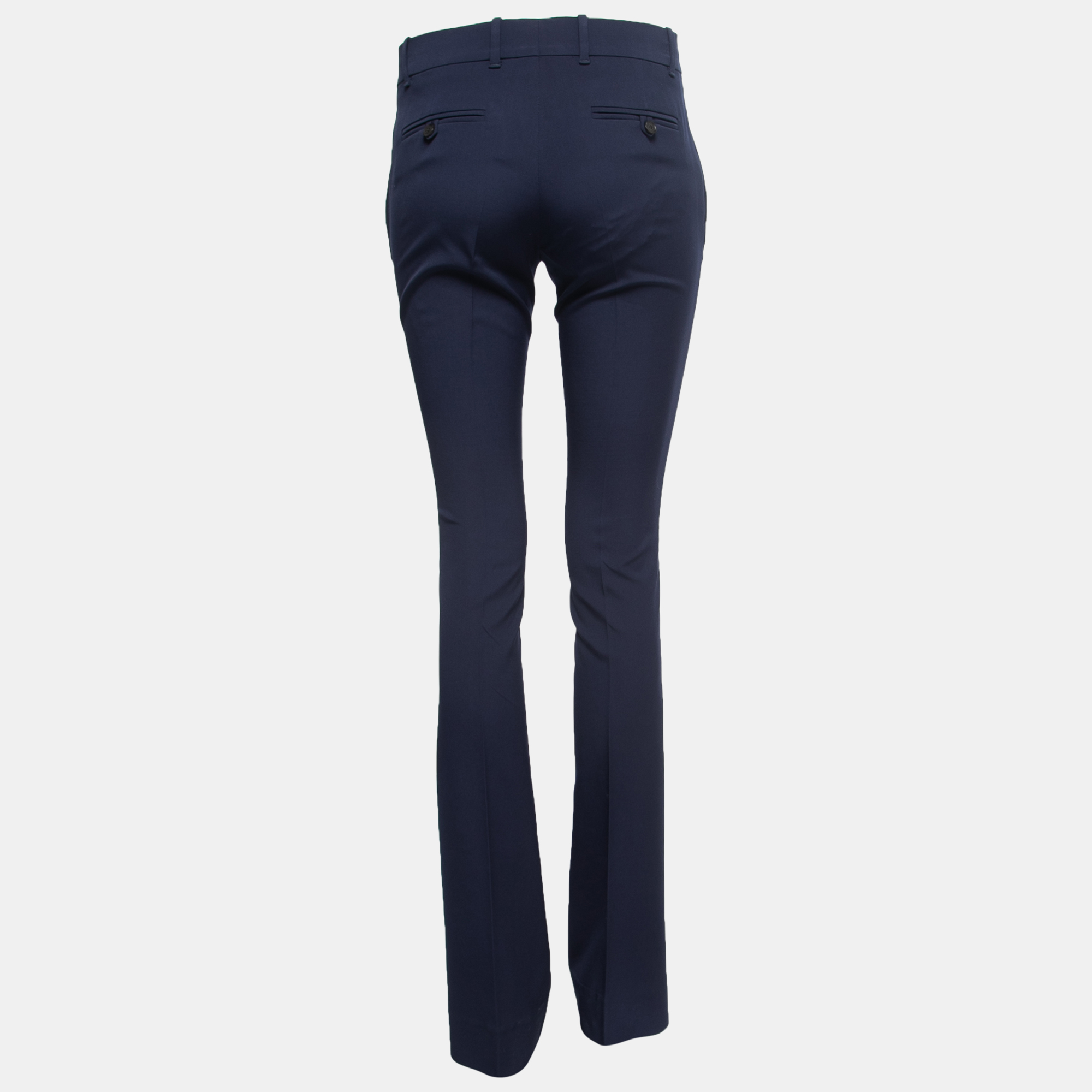 

Gucci Navy Blue Wool Flared Trousers