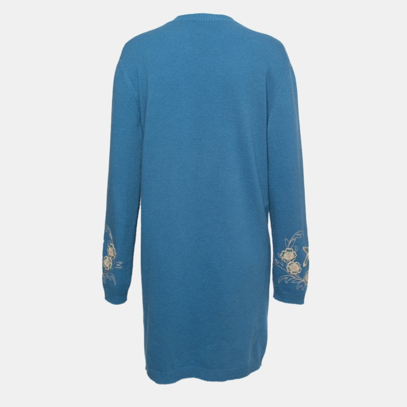 

Gucci X NY Yankees Blue Wool Embroidered Sweater Dress